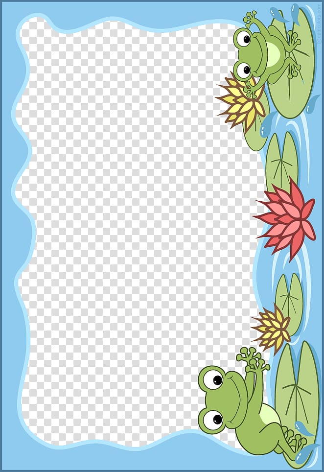 Frog frame Scrapbooking Cuteness , School Frog transparent background PNG clipart