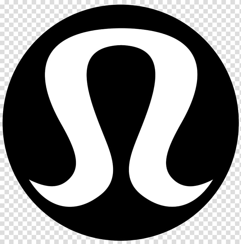 lululemon logo, Lululemon Athletica Logo Yoga Clothing, black transparent background PNG clipart