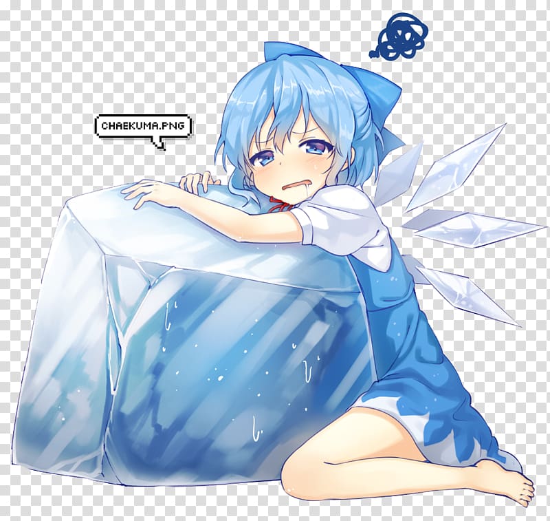 Cirno Anime Touhou Project Internet meme Otaku, Anime transparent background PNG clipart