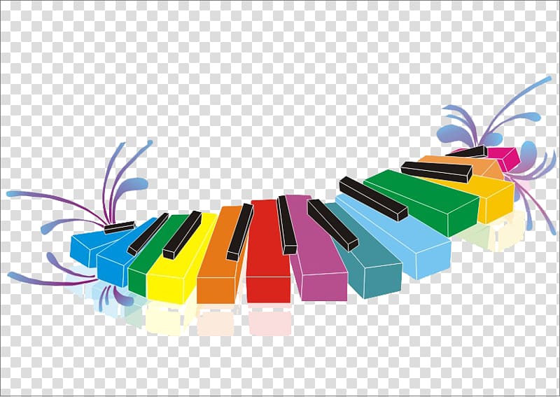 Musical keyboard Piano Cartoon, Piano keys transparent background PNG clipart
