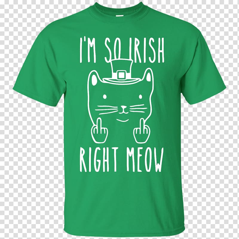 T-shirt Hoodie Saint Patrick\'s Day Clothing, right meow transparent background PNG clipart