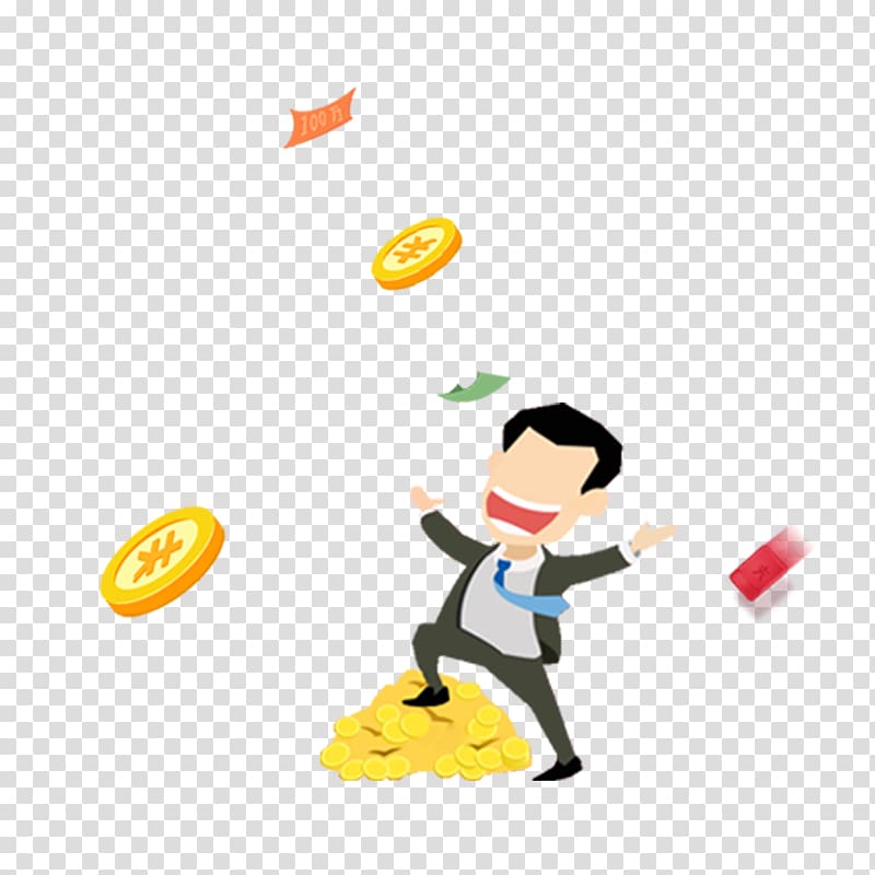 Payment Foreign Exchange Market Debt Alipay Money, Gold coin characters transparent background PNG clipart