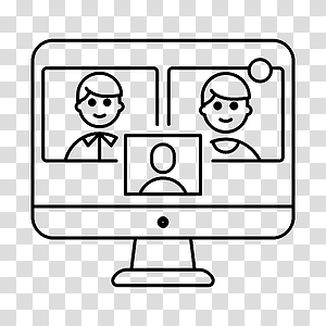 Video Group Call, illustration transparent background PNG clipart thumbnail