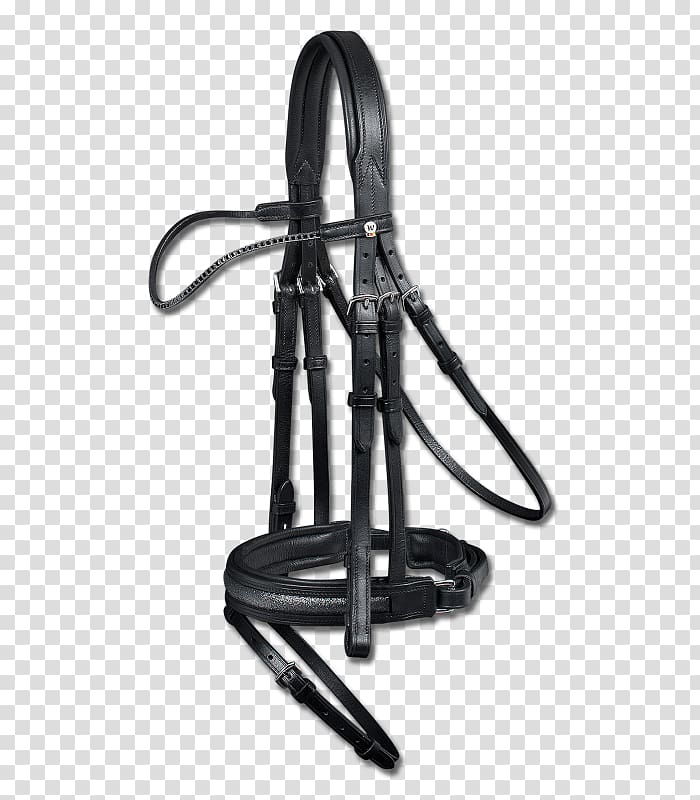 Horse Tack Bridle Equestrian Rein, black x chin transparent background PNG clipart