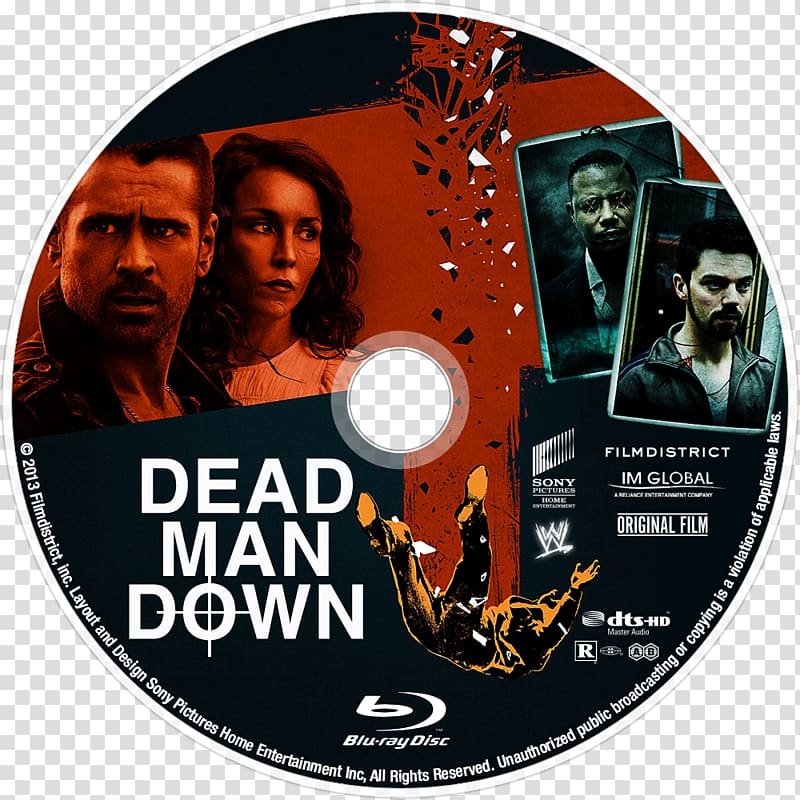 Colin Farrell Noomi Rapace Dead Man Down DVD Film, dvd transparent background PNG clipart