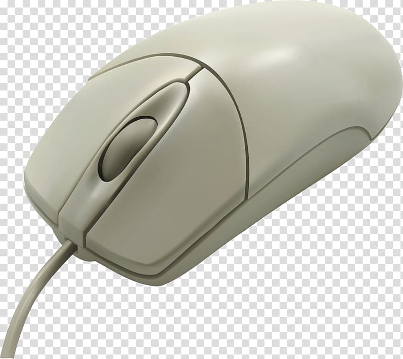 white corded mouse, Vintage White Computer Mouse transparent background PNG clipart