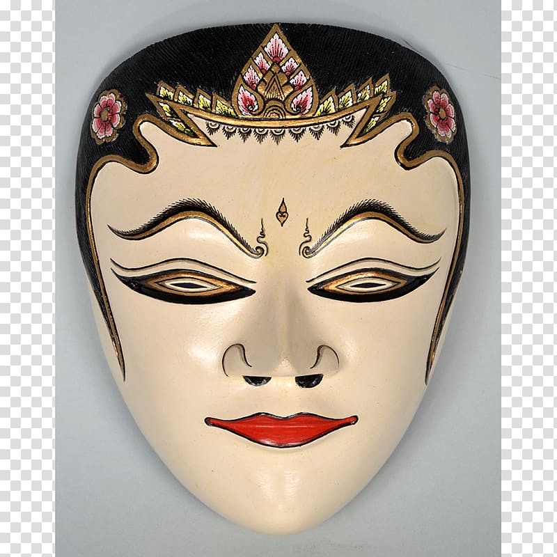 Mask Sita Hanuman Topeng Wayang, god ram transparent background PNG clipart