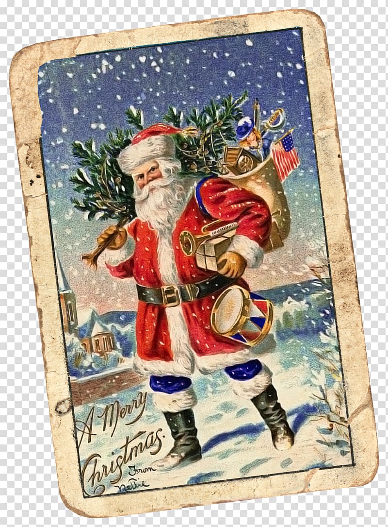 Pxe8re Noxebl Mrs. Claus Santa Claus Christmas card, Santa Claus transparent background PNG clipart
