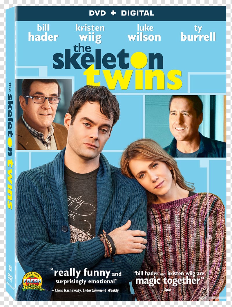 Kristen Wiig Bill Hader Craig Johnson The Skeleton Twins Film, RATATUILLE transparent background PNG clipart