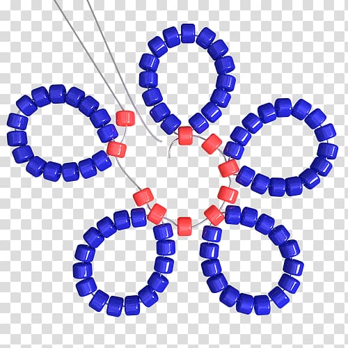 Blue Jewellery Seed bead Beadwork, Jewellery transparent background PNG clipart