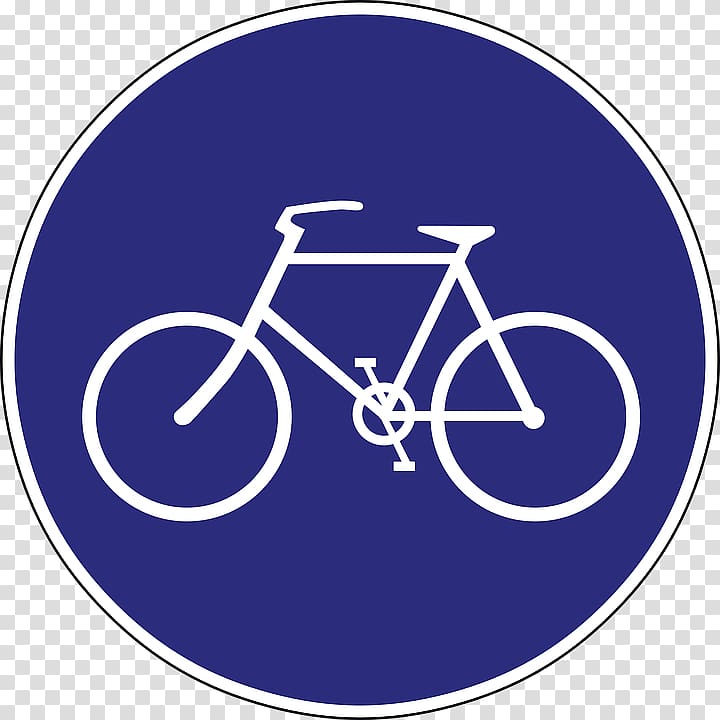 bike signage, Bike Path Road Sign transparent background PNG clipart