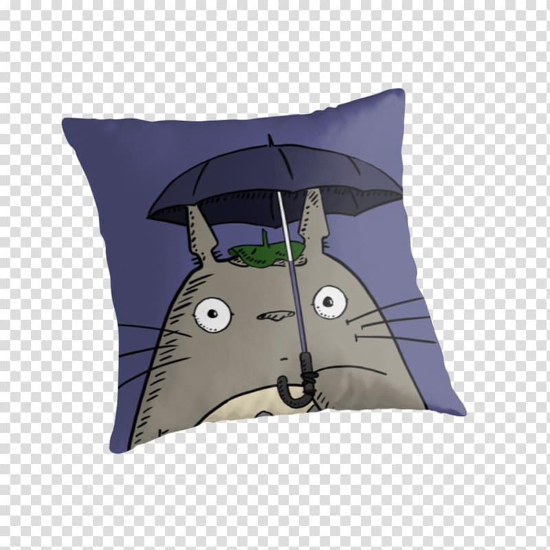 Throw Pillows Cushion Purple Violet, totoro transparent background PNG clipart