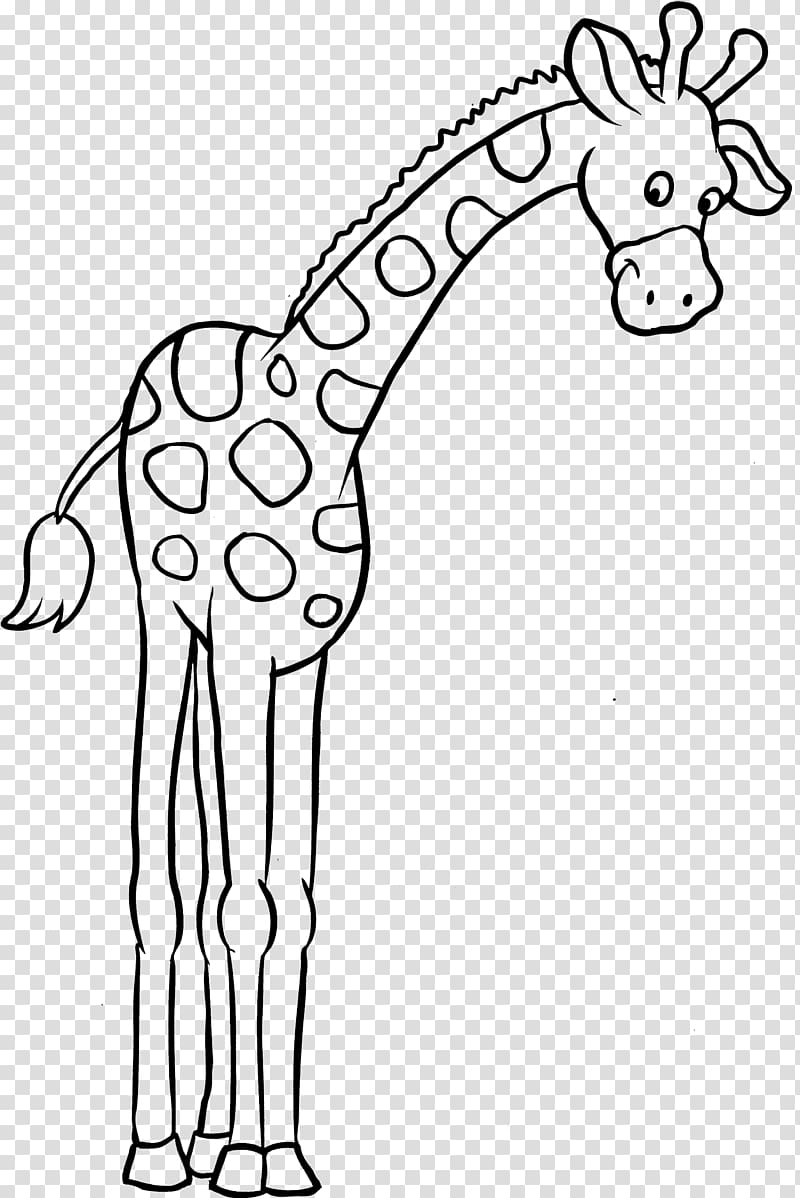 Coloring book Child , giraffe transparent background PNG clipart