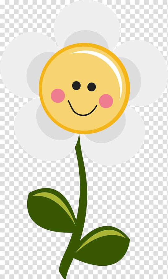 Smiley Flower Common daisy , flower illustration transparent background PNG clipart