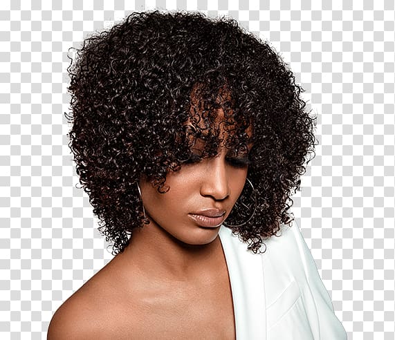 Wig Jheri curl Black hair Brown hair, jerry curl hair transparent background PNG clipart
