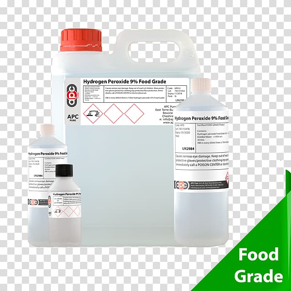 Hydrogen peroxide Food Solvent in chemical reactions Distilled water, Hydrogen Peroxide transparent background PNG clipart