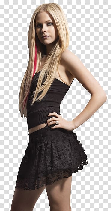 Avril Lavigne The Best Damn Thing Singer Hot Skirt, Fashion Models transparent background PNG clipart