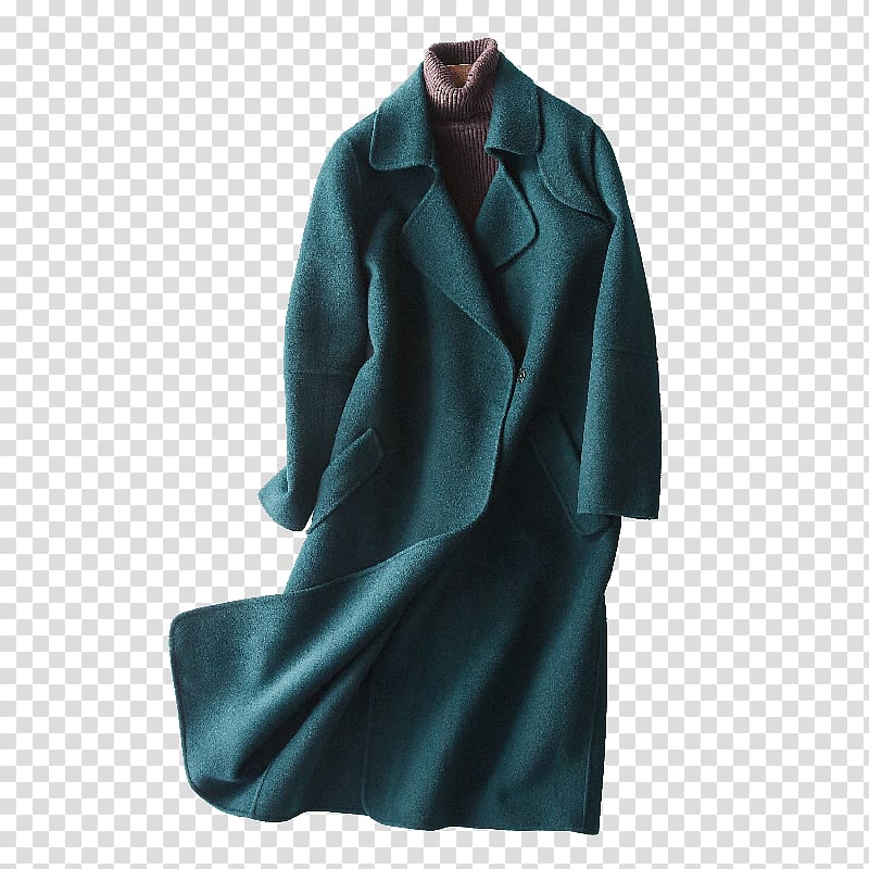 Overcoat Turquoise, casaco transparent background PNG clipart