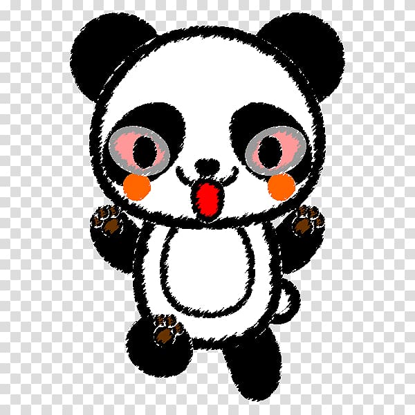Giant panda Teddy bear Anger Facial expression, Angry Panda transparent background PNG clipart