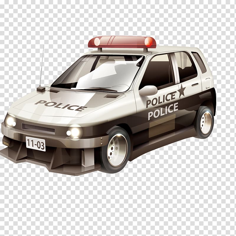 Cartoon, cartoon realistic police car transparent background PNG clipart