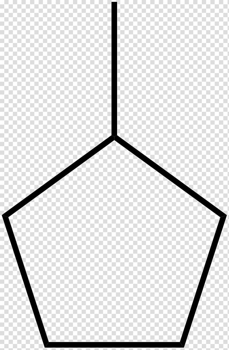 Methylcyclopentane Cycloalkane Methyl group, physical structure transparent background PNG clipart
