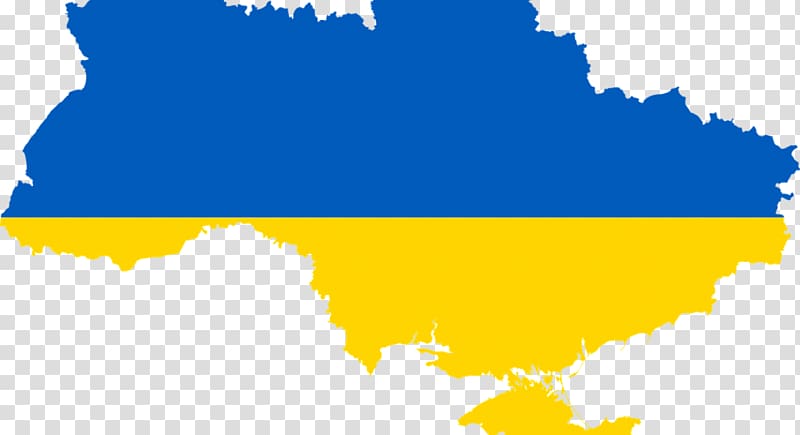 Flag of Ukraine Map, map transparent background PNG clipart