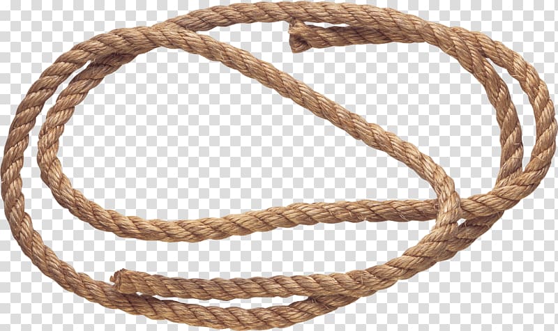 Brown rope forming round shape, Small Rope HD transparent