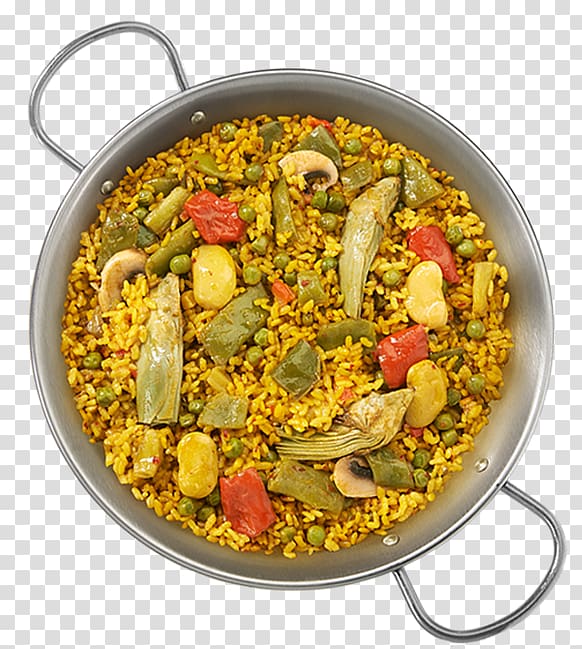 Paella Arroz con pollo Vegetarian cuisine Spanish Cuisine Vegetable, vegetable transparent background PNG clipart