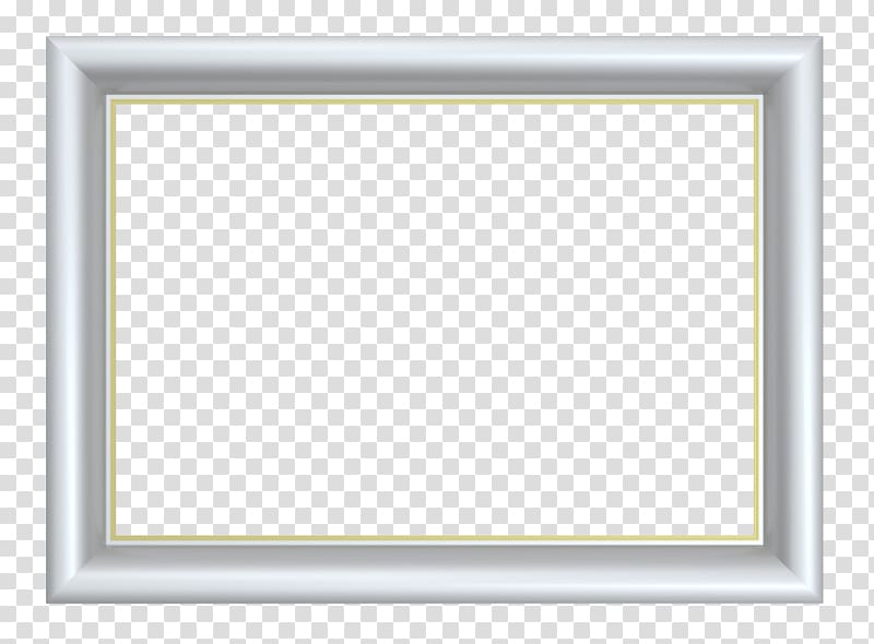 silver box section frame transparent background PNG clipart