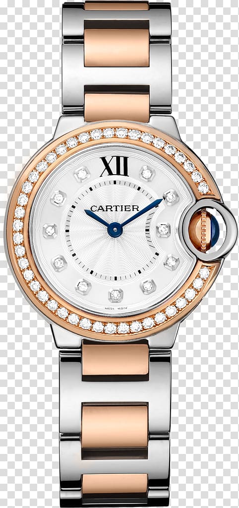 Cartier Ballon Bleu Automatic watch Strap, watch transparent background PNG clipart