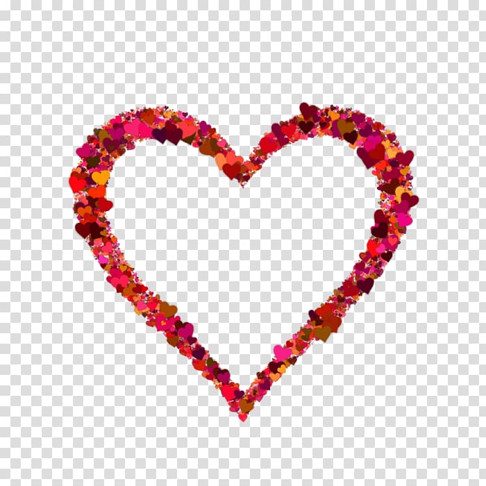 Paper Heart Sticker, heart transparent background PNG clipart