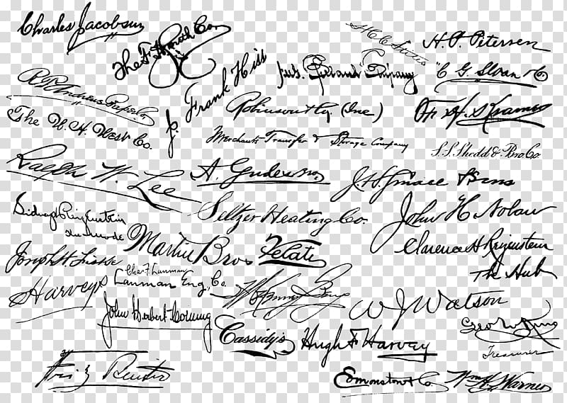 Signature Handwriting Writing style Graphology, signature transparent background PNG clipart