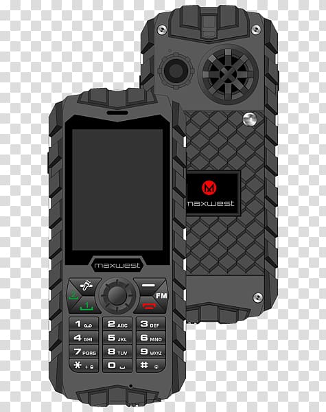 Rugged computer Telephone GSM 2G Dual SIM, smartphone transparent background PNG clipart