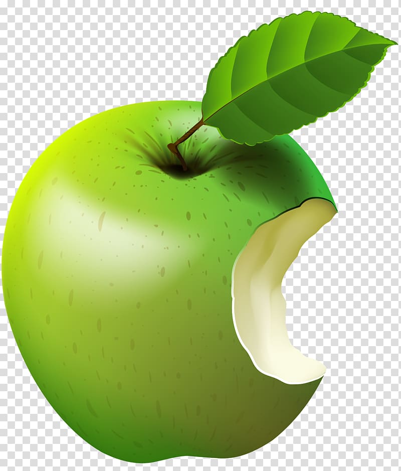 green apple , Apple Green , Bitten Apple Green transparent background PNG clipart