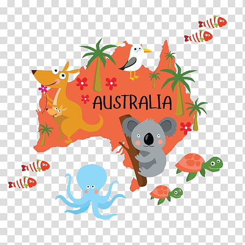 australia map transparent background PNG clipart