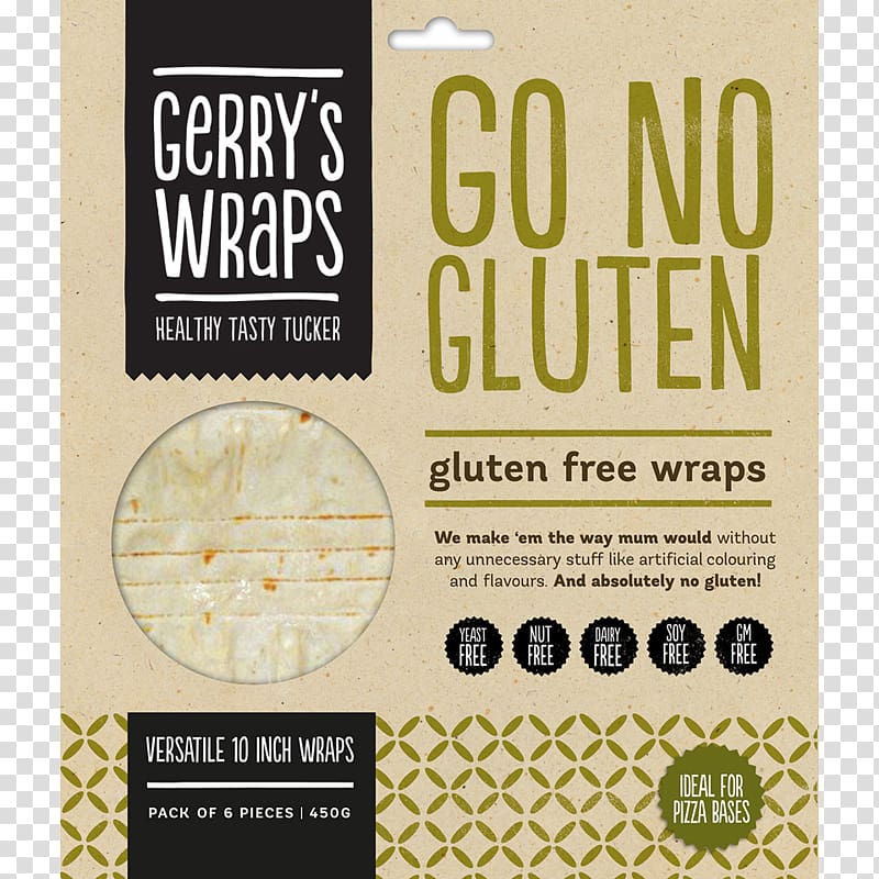 Wrap Pita Gluten-free diet Low-carbohydrate diet, wheat transparent background PNG clipart
