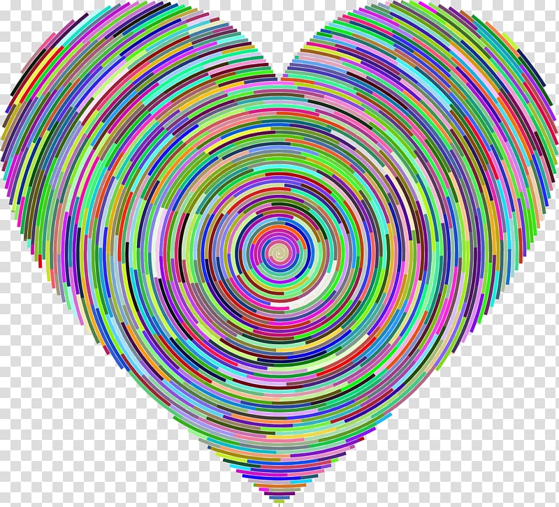 Heart Organ Computer Icons, psychedelic transparent background PNG clipart