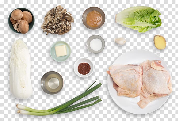 Crispy fried chicken Vegetarian cuisine Chicken Thighs Recipe Kimchi, vegetable transparent background PNG clipart