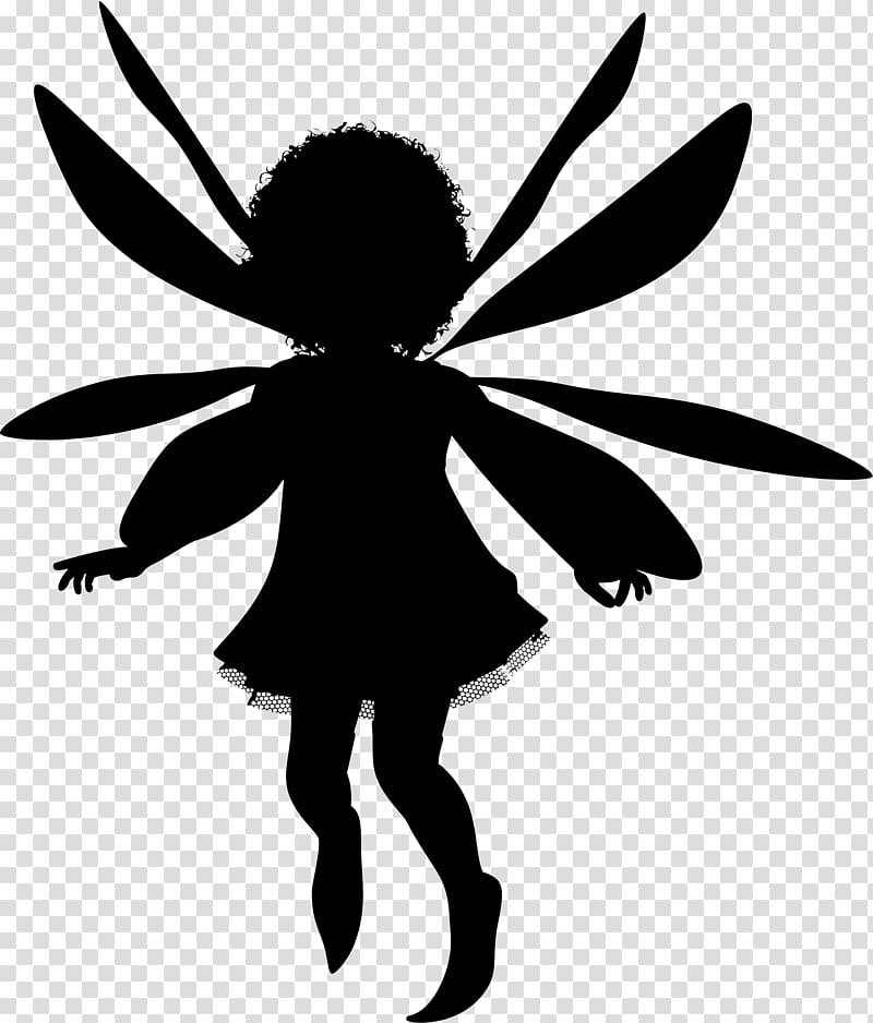 Fairy Silhouette , childlike material transparent background PNG clipart