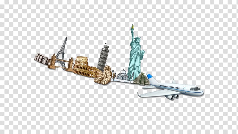 World Landmark Building Monument, aircraft transparent background PNG clipart