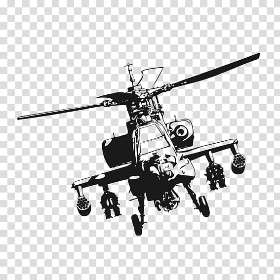 Helicopter Boeing AH-64 Apache , Helicopter transparent background PNG clipart