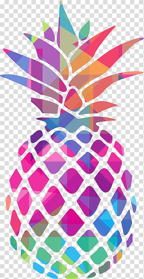 pineapple cutout sticker, Pineapple Long-sleeved T-shirt Tropical fruit, Pineapple outline transparent background PNG clipart