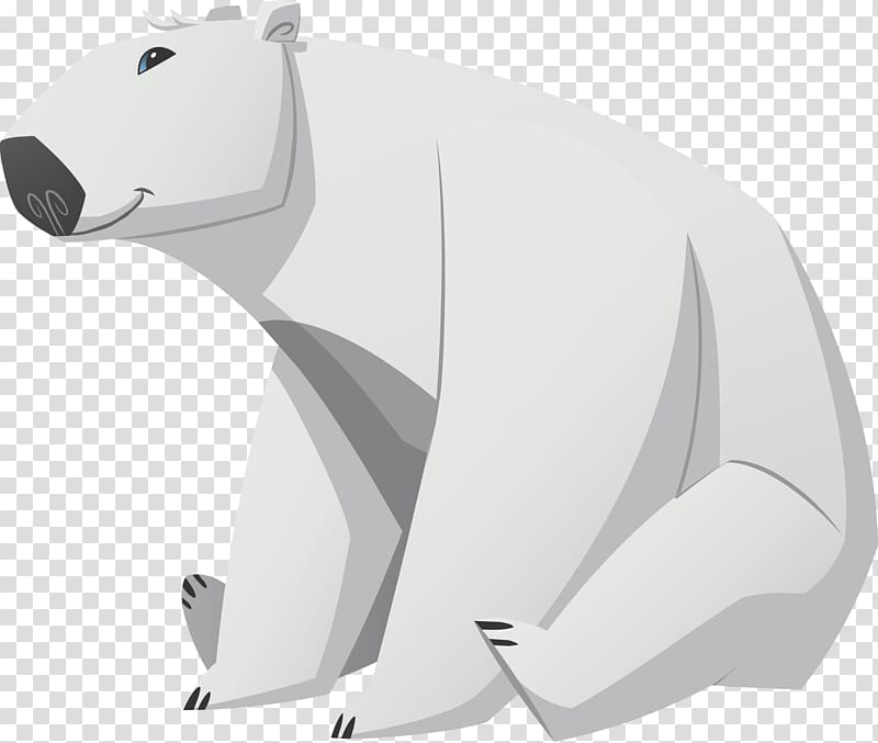 Polar bear transparent background PNG clipart