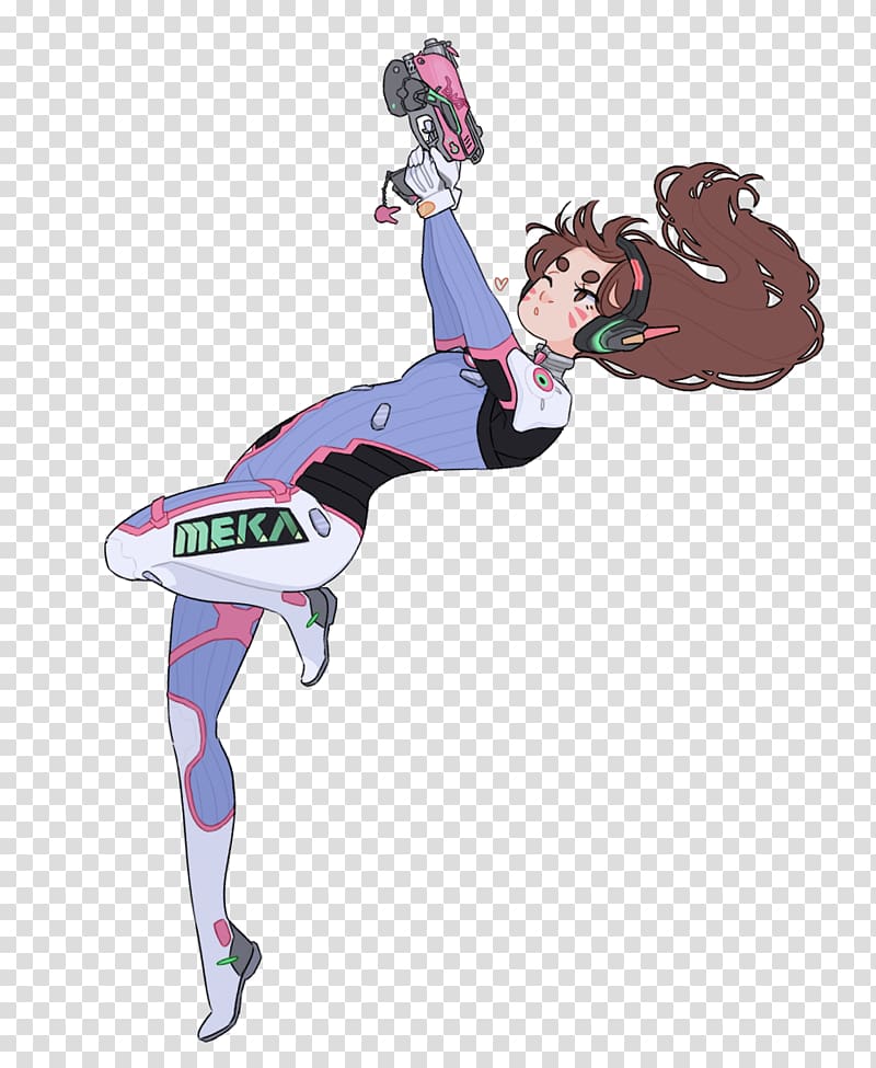 Overwatch Tracer D.Va Mei Drawing, dva transparent background PNG clipart