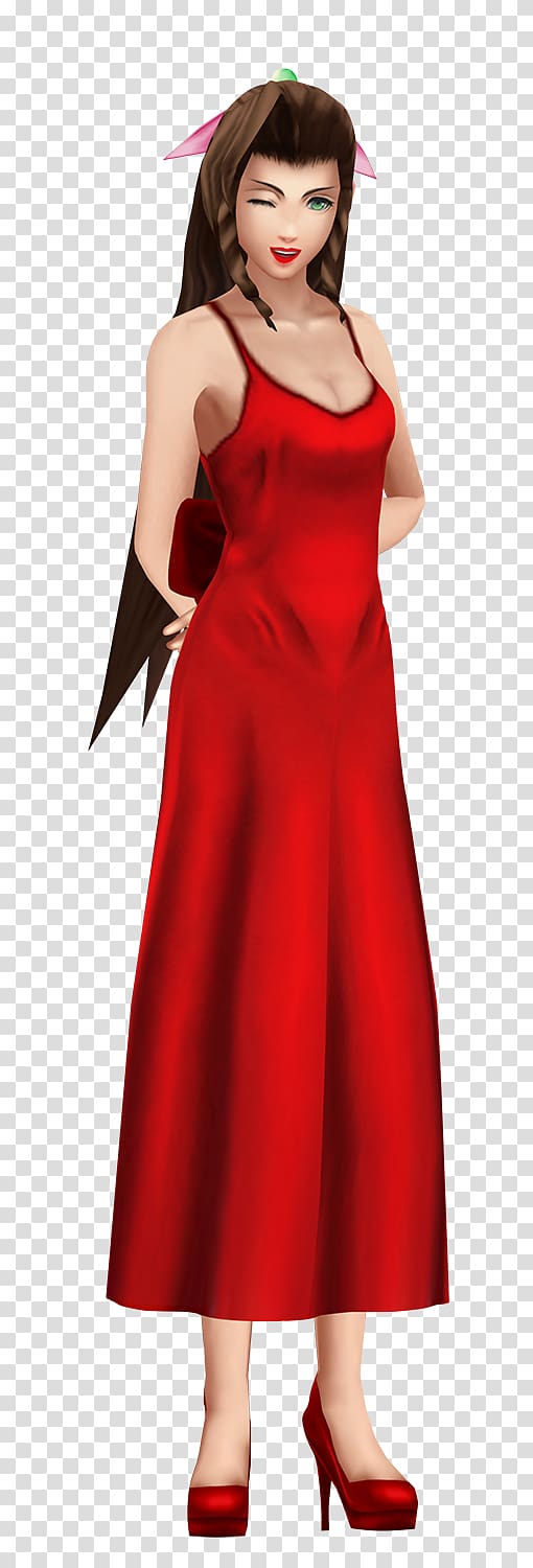 Aerith Gainsborough Tifa Lockhart Dress Plus-size clothing, dress transparent background PNG clipart