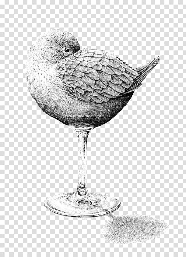 Contour drawing Art Surrealism Illustration, Bird cup sketch illustration transparent background PNG clipart
