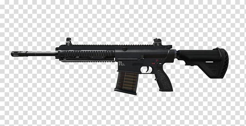 M27 Infantry Automatic Rifle Heckler & Koch HK416 Firearm Weapon, weapon transparent background PNG clipart