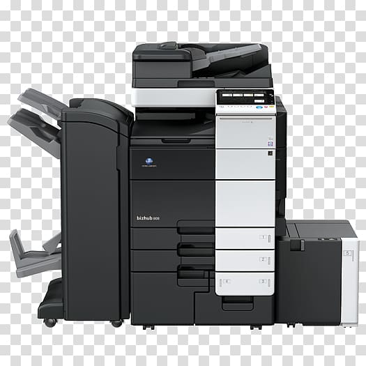 Multi-function printer Konica Minolta copier Printing, printers tray transparent background PNG clipart