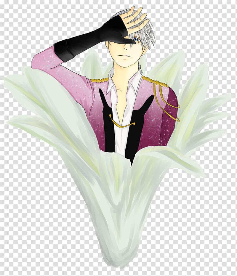 Kirito Fan art Anime Yuri, Flower victor transparent background PNG clipart