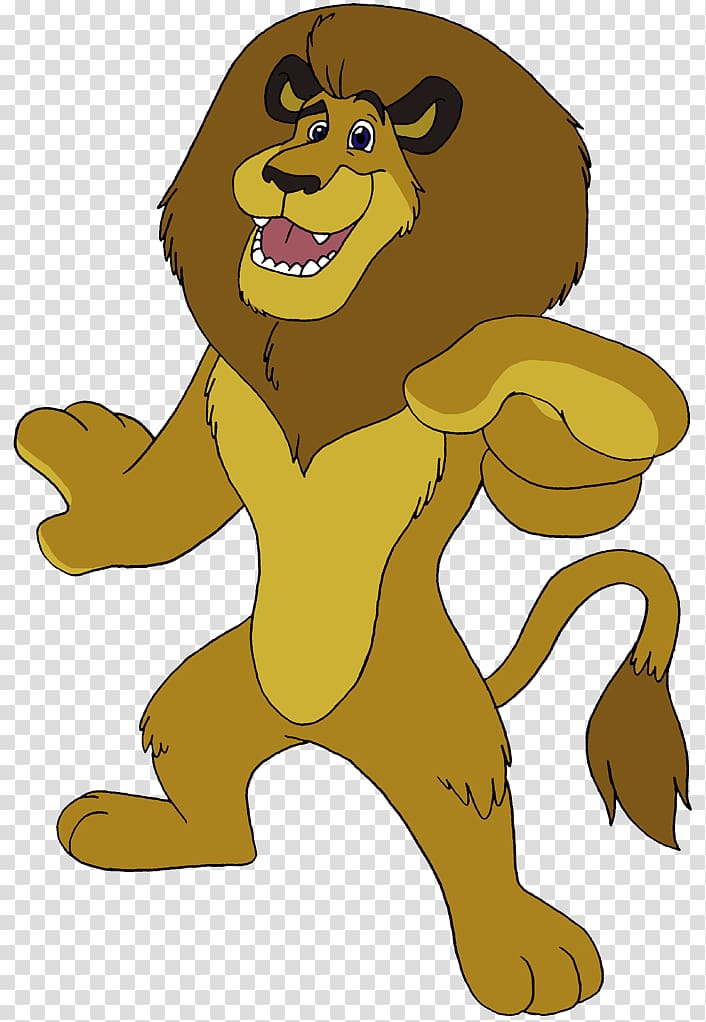 Lion Alex Melman Tiger Vitaly, Draw Alex The Lion transparent background PNG clipart